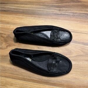 Lauren Ralph Lauren Elegant Black Leather Loafers